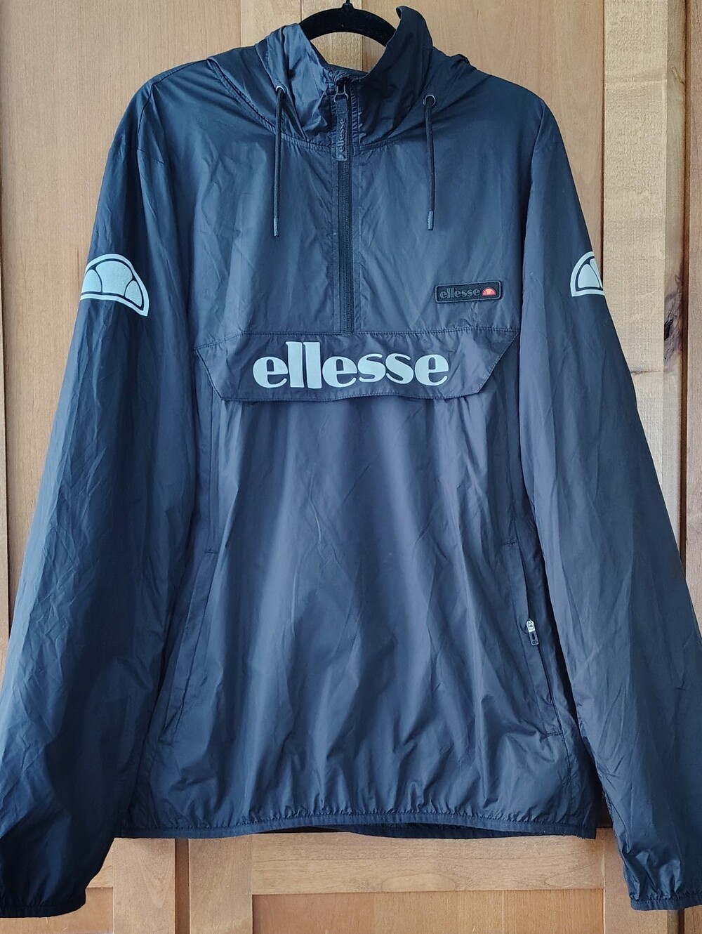 Ellesse Black Pullover Windbreaker Mens 3XL